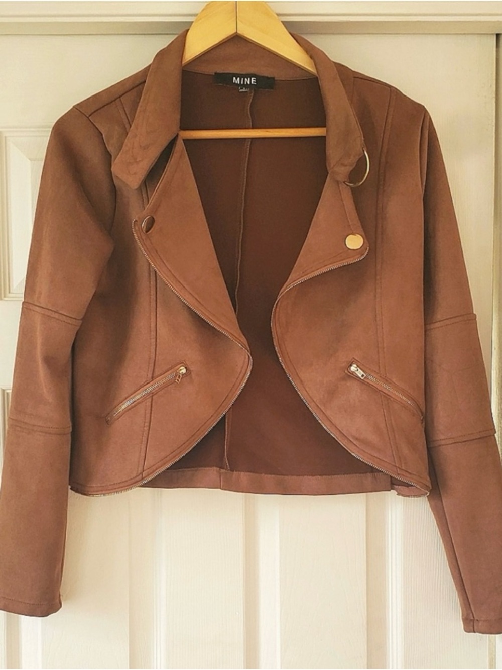 MINE Suede Moto Jacket